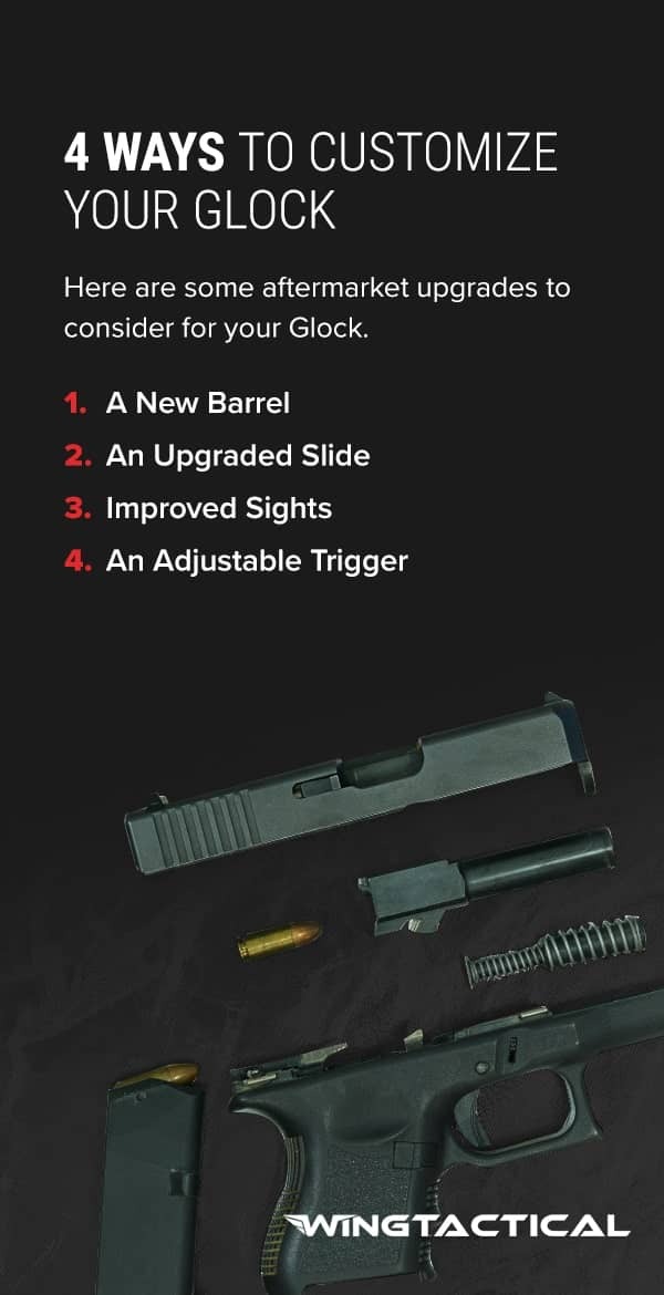 4 Ways to Customize Your Glock infographic