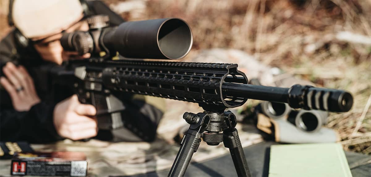 Shooting with a bipod