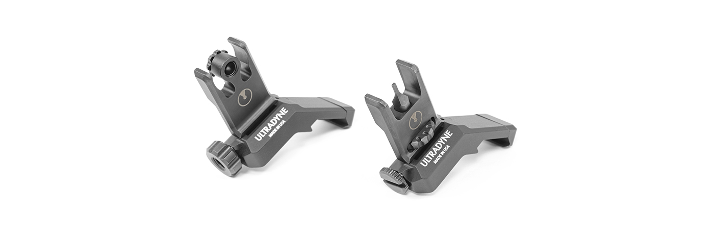 Ultradyne C2 Folding Front and Rear Offset Sight Combo